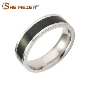 Female engagement couple balance element stainless steel  wedding ring for women bijouterie alliance valentine gift