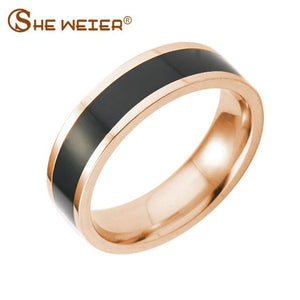 Female engagement couple balance element stainless steel  wedding ring for women bijouterie alliance valentine gift