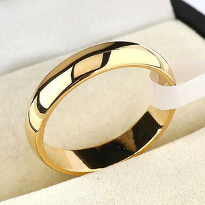 2019 Gold Wedding Bands Ring for Women Men Jewelry