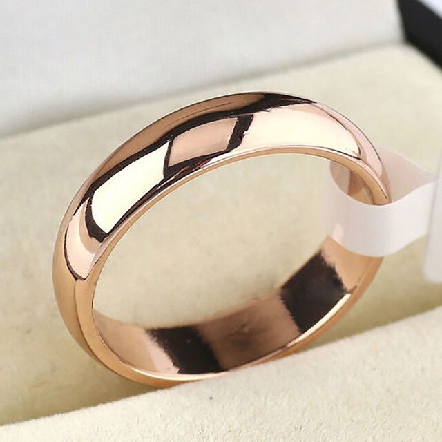 2019 Gold Wedding Bands Ring for Women Men Jewelry