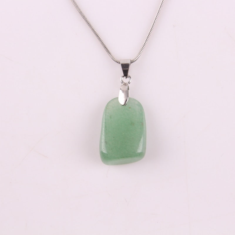 Natural Aventurine pendant health lucky irregular shape Stone crystal pendant small jewelry pendants