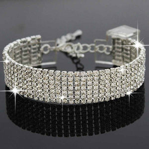 Crystal Rhinestone Bracelet Bangle Wedding Bridal Wristband Jewelry Accessories Bracelet Ornaments Pendientes Wristlet Wristband