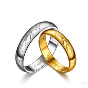 2019 Hot Movie To Rule Them Men's finger Rings The one ring Titanium stainless