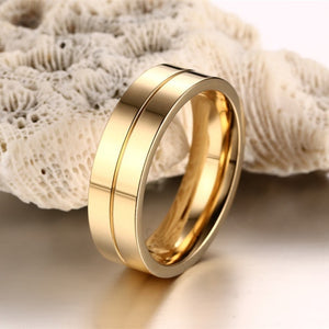 Crystal titanium steel rings couple his and hers promise ring alliances of marriage love ring